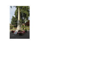 A picture of the war memorial