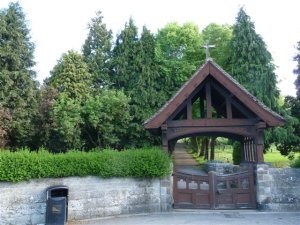 The entrance to Belper Cemetery